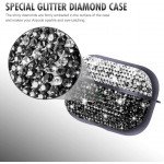 Wholesale Rhinestone Gradient Bling Glitter Sparkle Diamond Crystal Case for Apple Airpods Pro (Black)